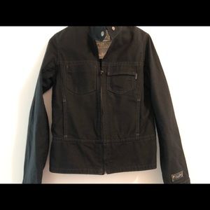 Jean jacket. Black. Brand: Nasa jeans. Size S.